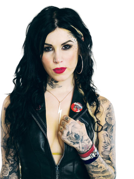 kat von d tattoos. The star of LA Ink, Kat Von D.